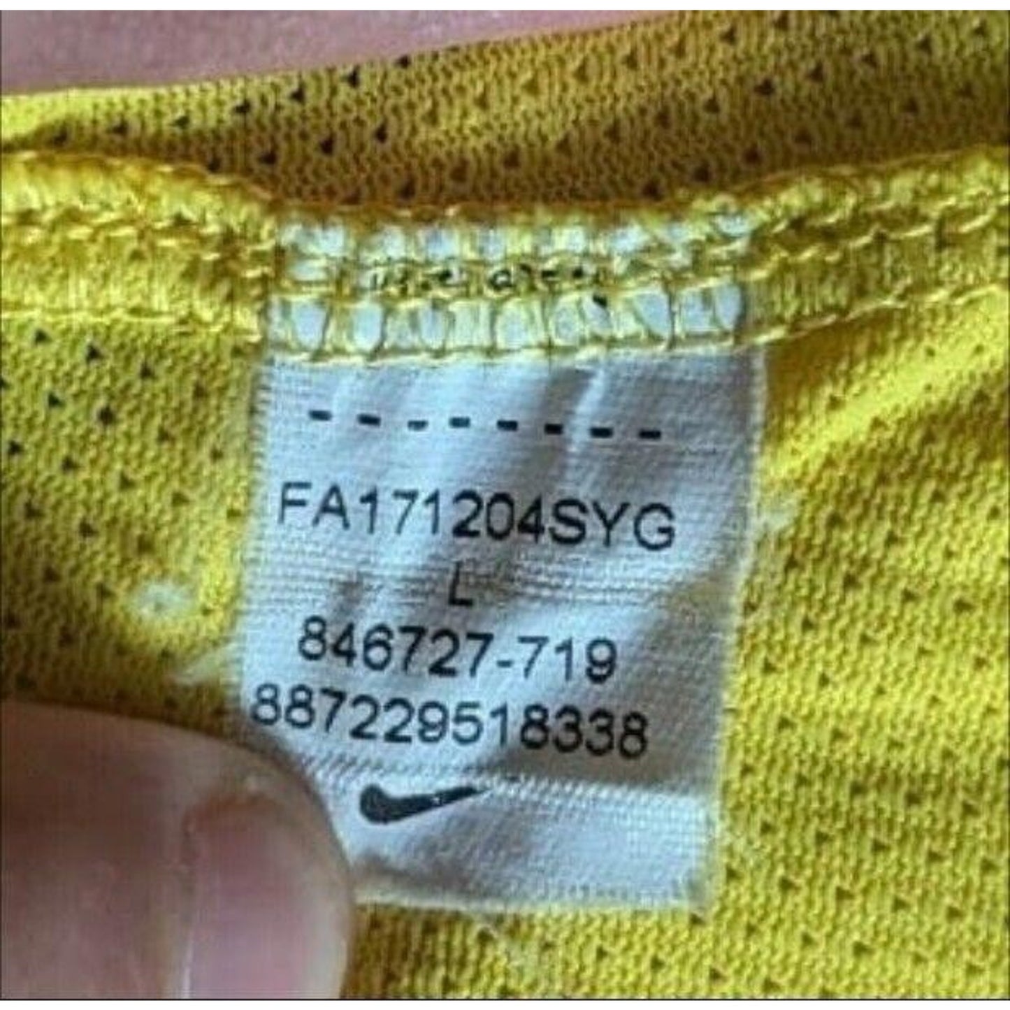 FC Barcelona 2017-18 Goalkeeper Jersey - Matchday Issue - Men's Large