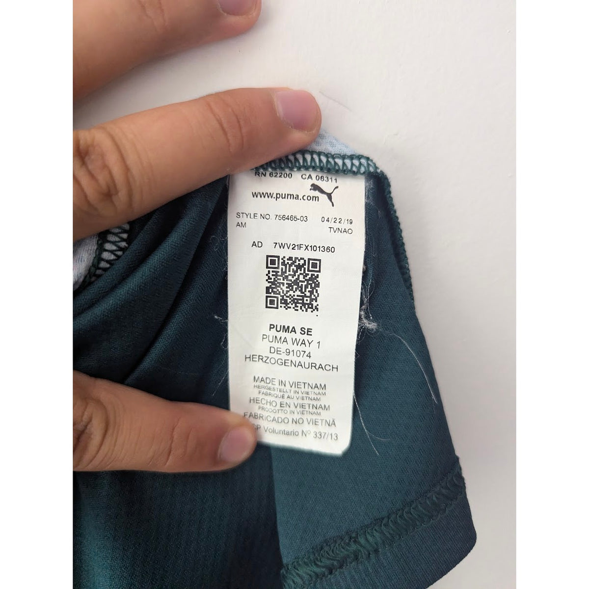 Italy 2019 Renaissance Third Jersey Men's Large Puma Rare Green Italia Shirt