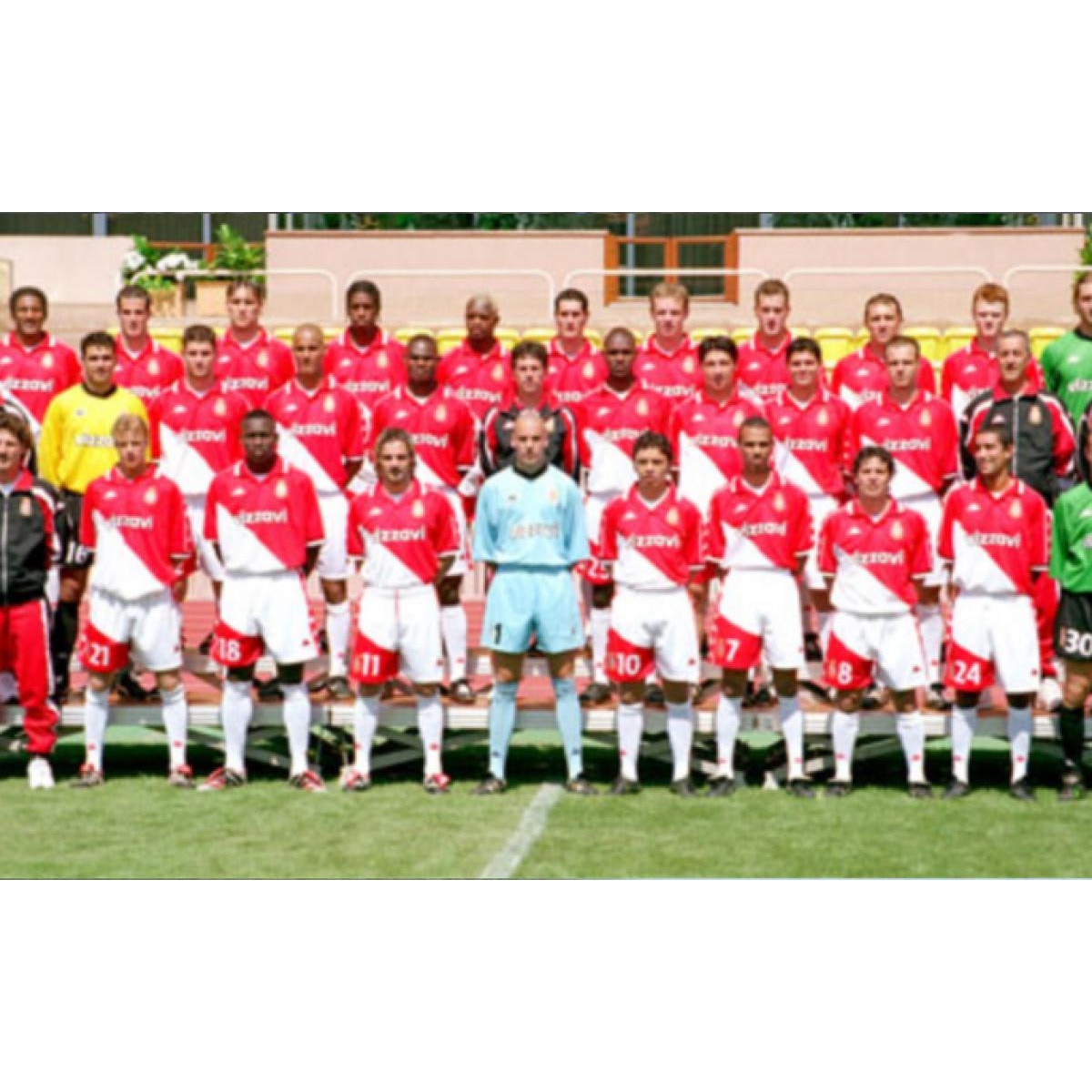 AS Monaco 2000/01 Home Jersey - Men's XL