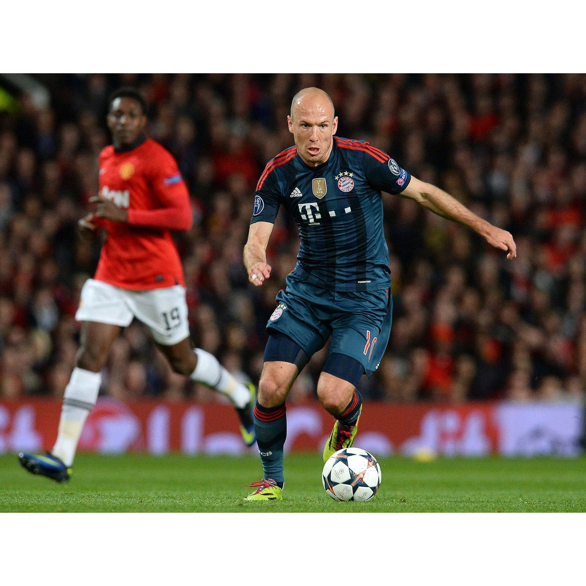 Bayern Munich 2013-14 Third Arjen Robben #10 Jersey Mens XL adidas UCL Fully Patched