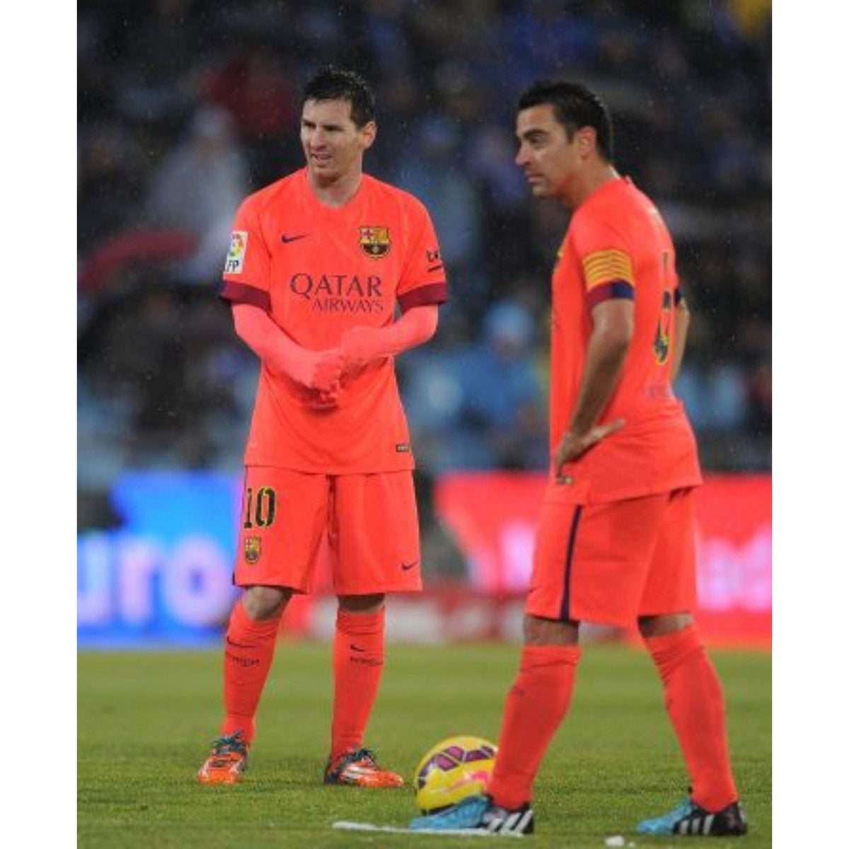 FC Barcelona 2014-15 Xavi Away Jersey Men’s XL Nike Treble Season Soccer Shirt