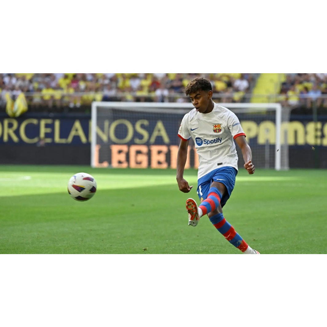 FC Barcelona 2023-24 Away Lamine Yamal Jersey - Men's Large - NWT - Player Version