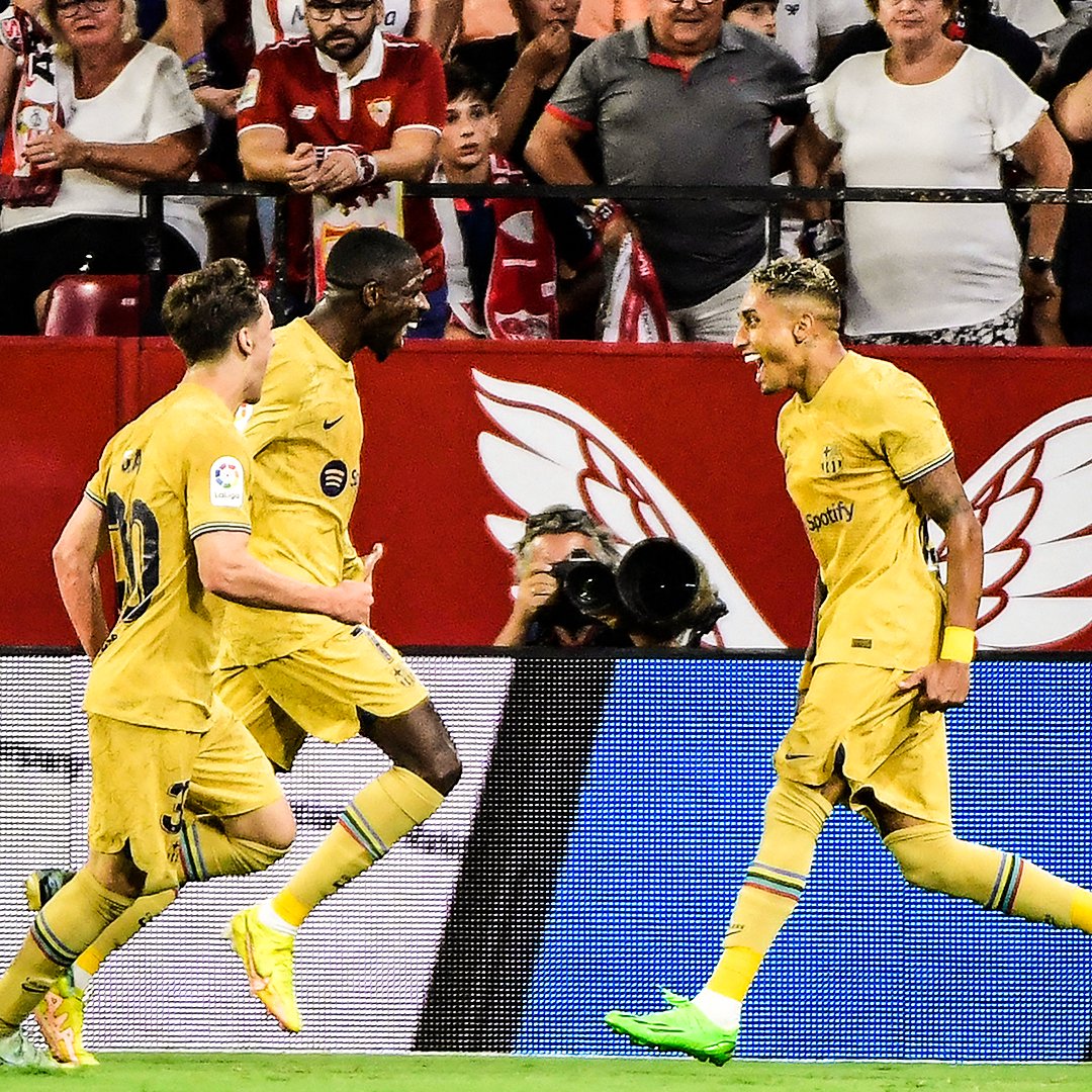 FC Barcelona 2022-23 Away Raphinha Jersey Men XXL Authentic Nike Kit Gold