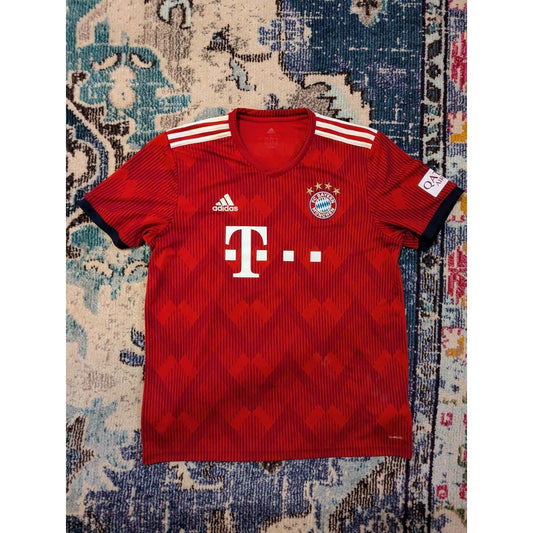 Bayern Munich 2018/19 Home Robben Soccer Jersey Authentic Adidas Kit Men L Red