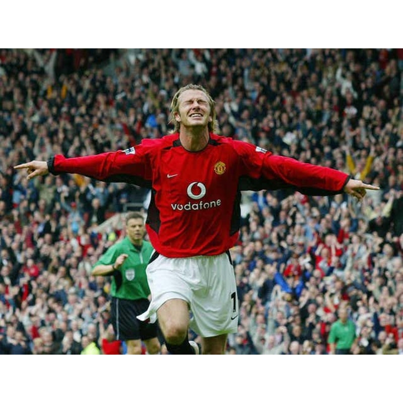 Manchester United 2002-03 Home David Beckham #7 Jersey Mens XXL Nike EPL Fully Patched