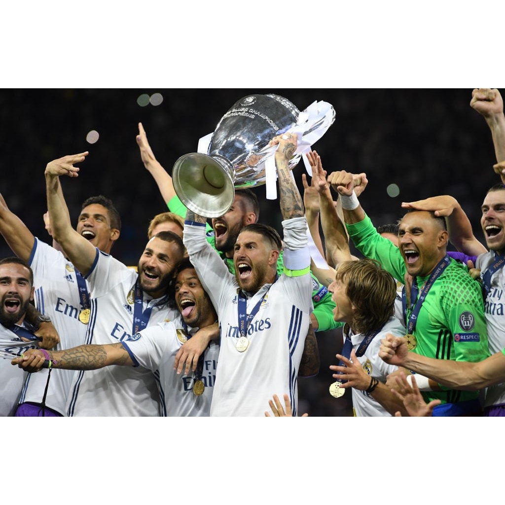 Real Madrid 2016-17 Home Cristiano Ronaldo Jersey Men’s XL UCL Final Match Details CR7