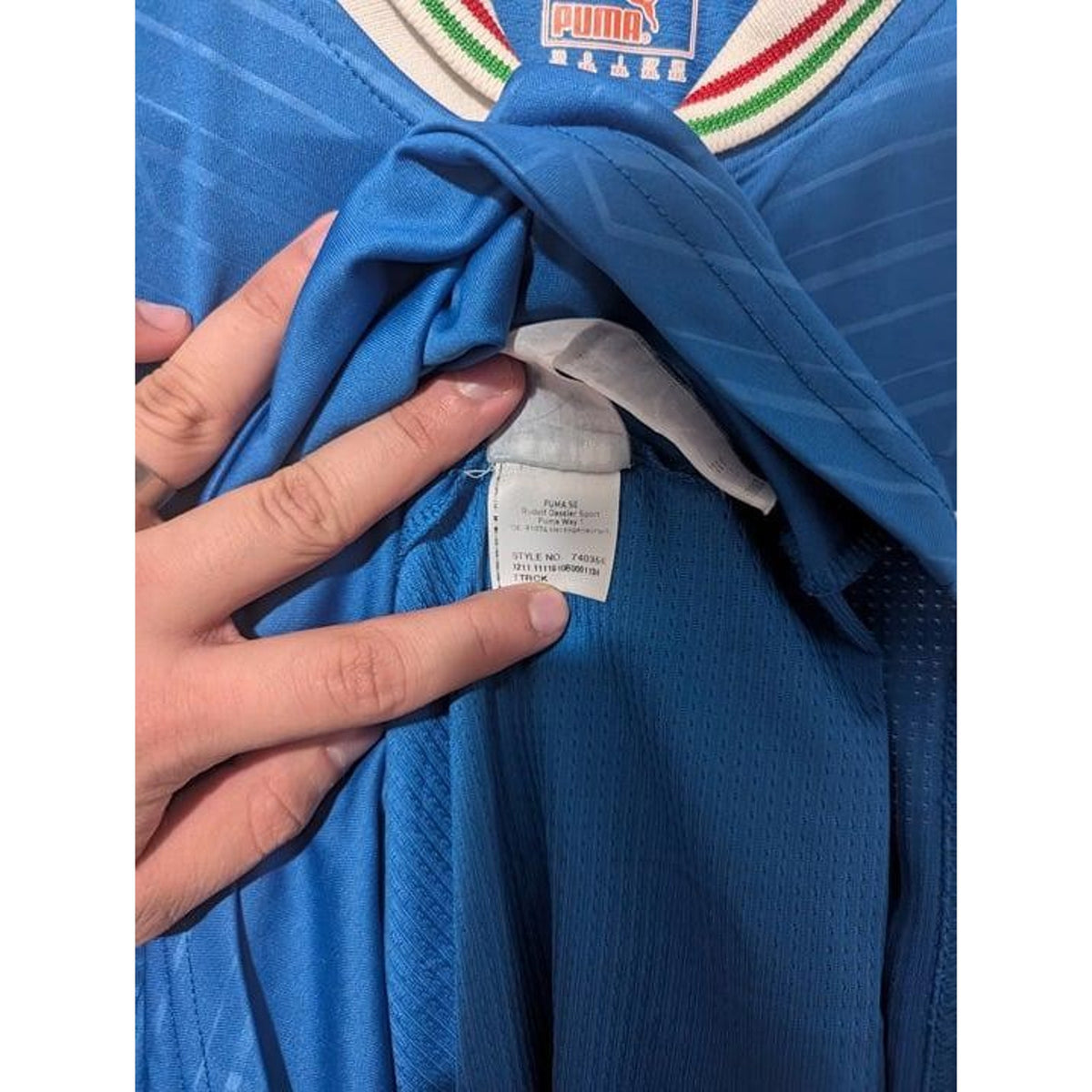 Italy 2012 Home Daniele De Rossi Jersey Men’s XXL Puma Euro 2012 Vintage Soccer Shirt