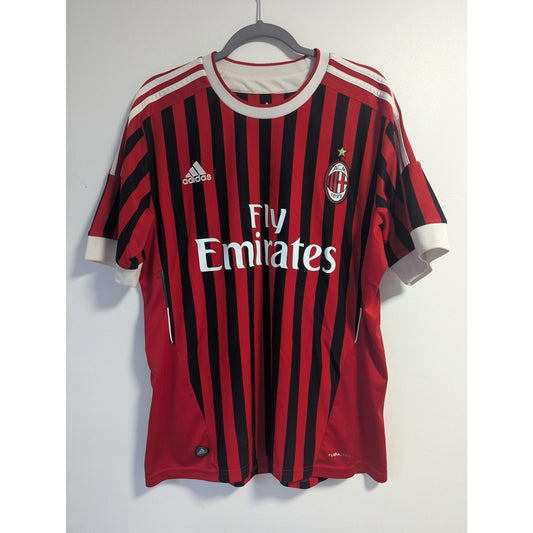 AC Milan 2011-12 Home Zlatan Ibrahimovic Jersey - Men Large