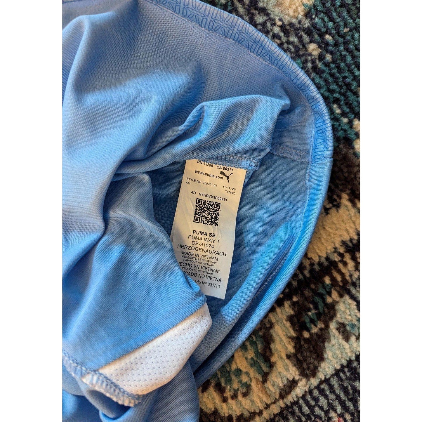 Manchester City 2020-21 Home Phil Foden Jersey - Men's XL - Player Version