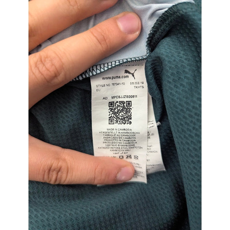 Italy 2019 Training Jersey Men’s XXL Puma FIGC Soccer Shirt Green Gold