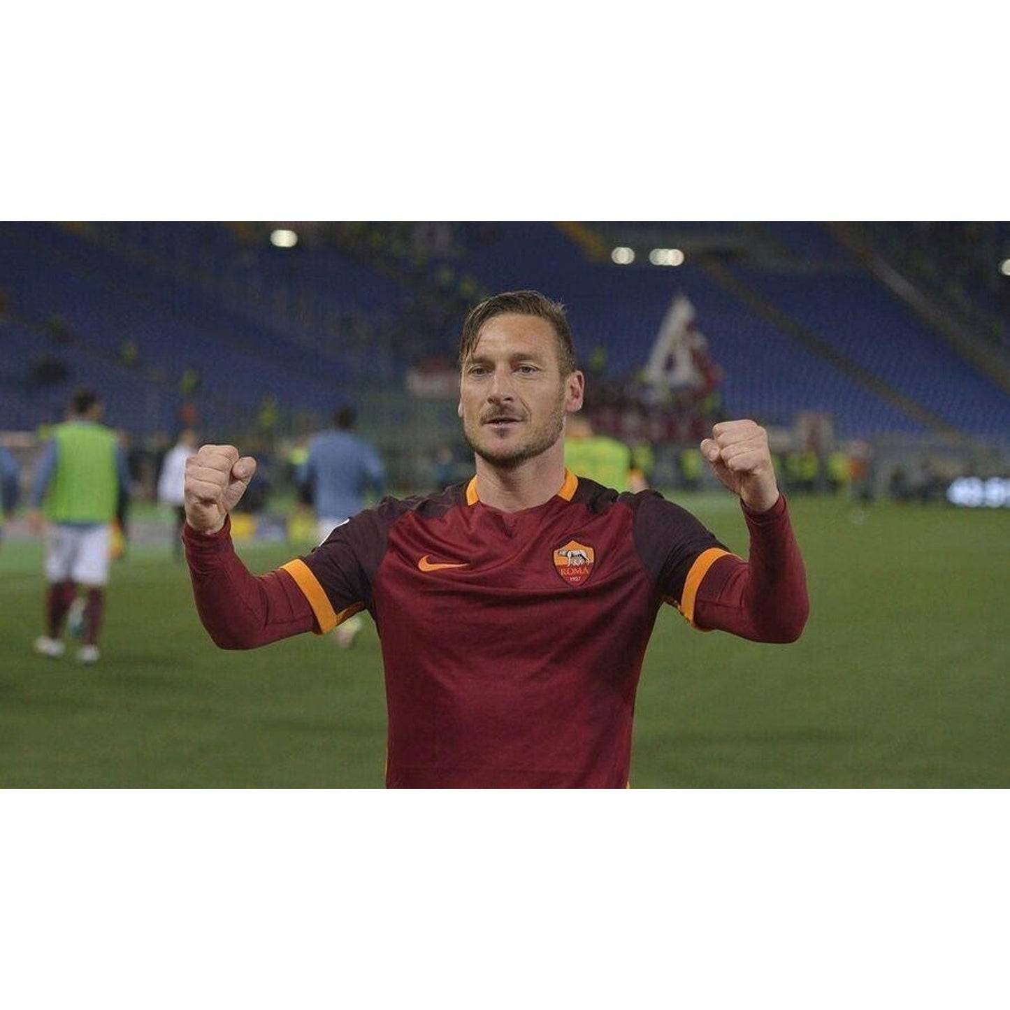 AS Roma 2015–16 Home Totti Authentic Jersey – Men’s Large | Serie A Patched Nike Shirt
