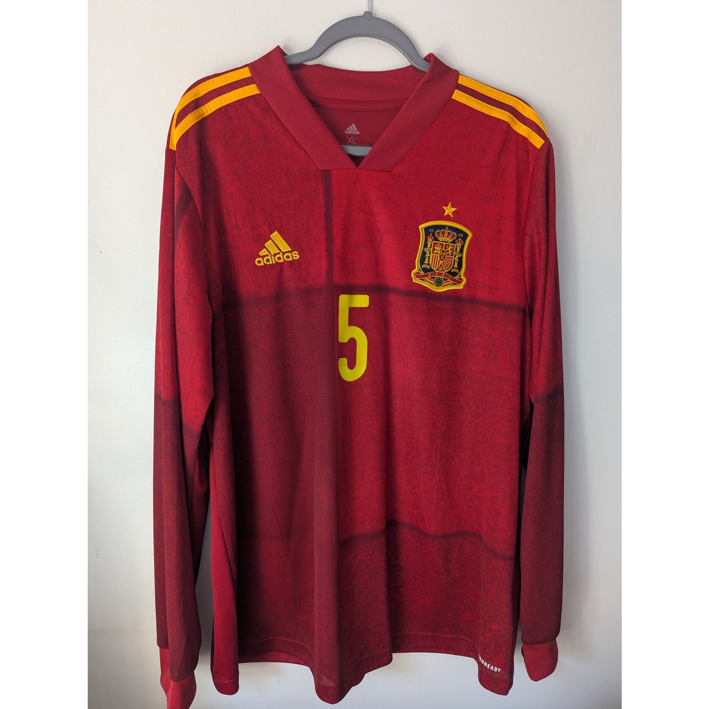 Spain 2020 Home Busquets Jersey - Men's XL