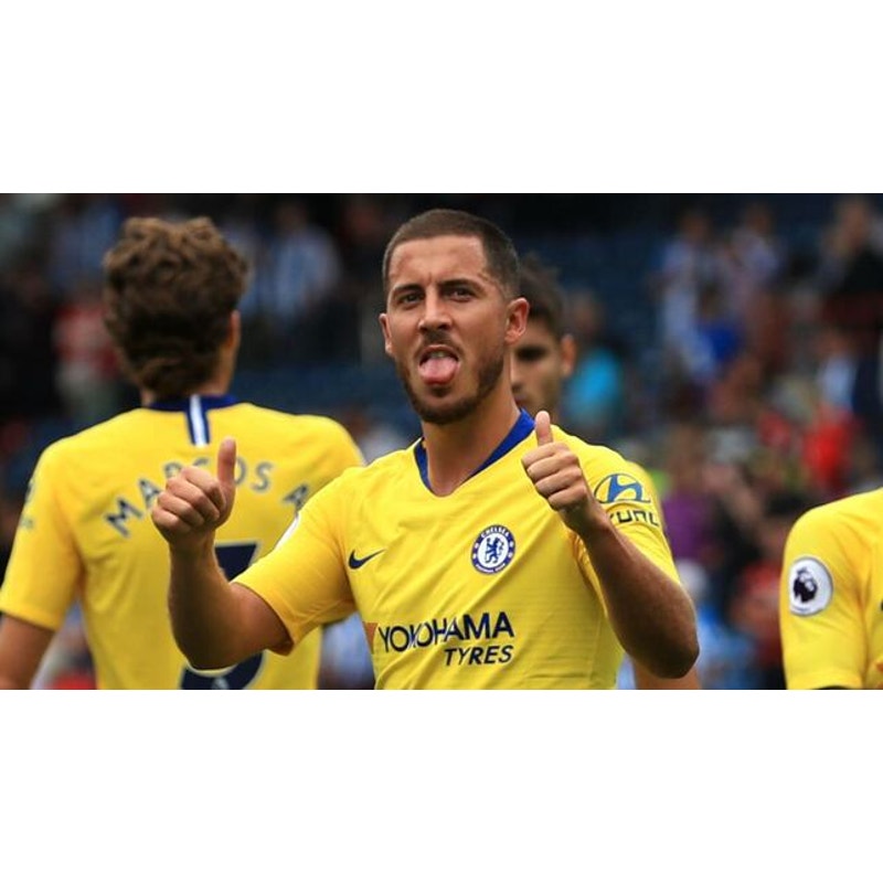 Chelsea 2018–19 Away Hazard Jersey – Men’s XL | Premier League Patched Shirt