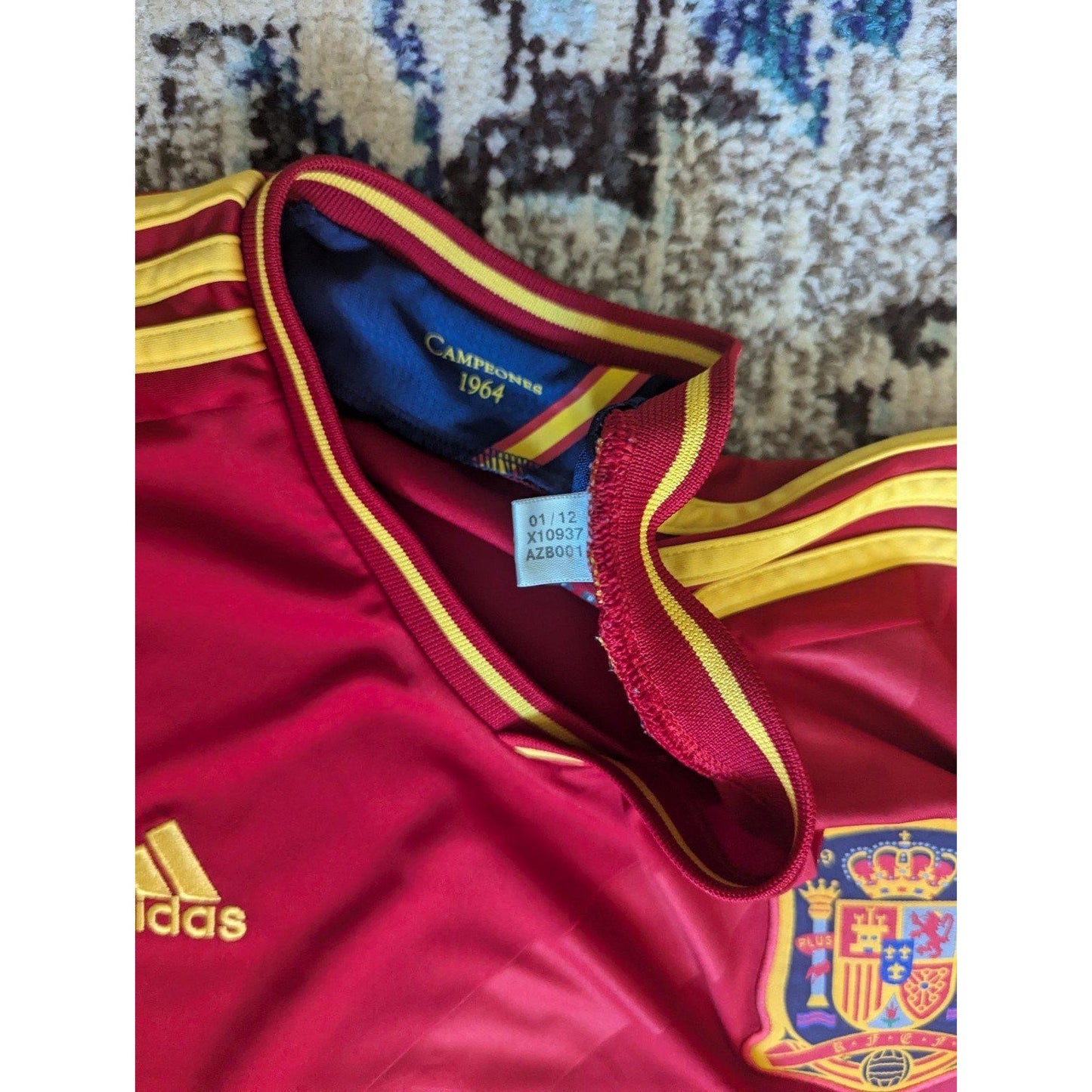 2012 Spain Home Andres Iniesta Jersey