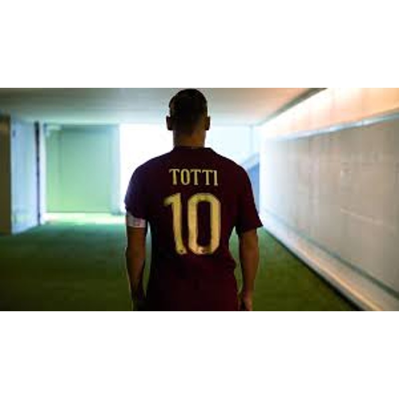 AS Roma 2016–17 Home Totti Derby Edition Jersey – Men’s XL | Serie A Patched Shirt