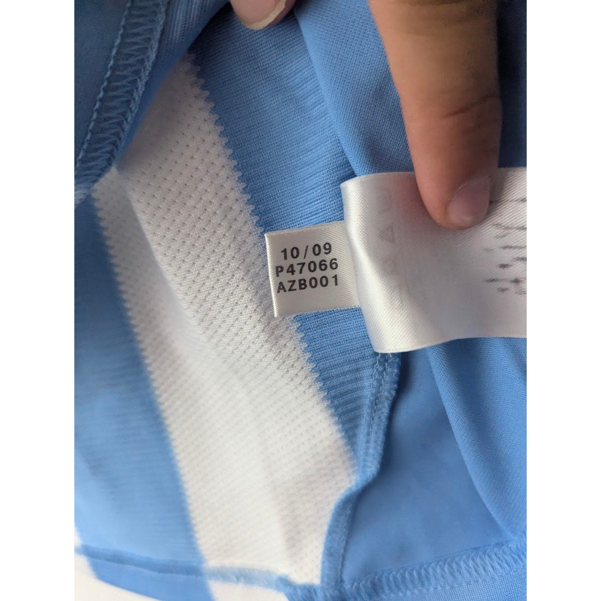 Argentina 2010 Home Lionel Messi Jersey Men's Large Adidas World Cup Fully Patched Rare