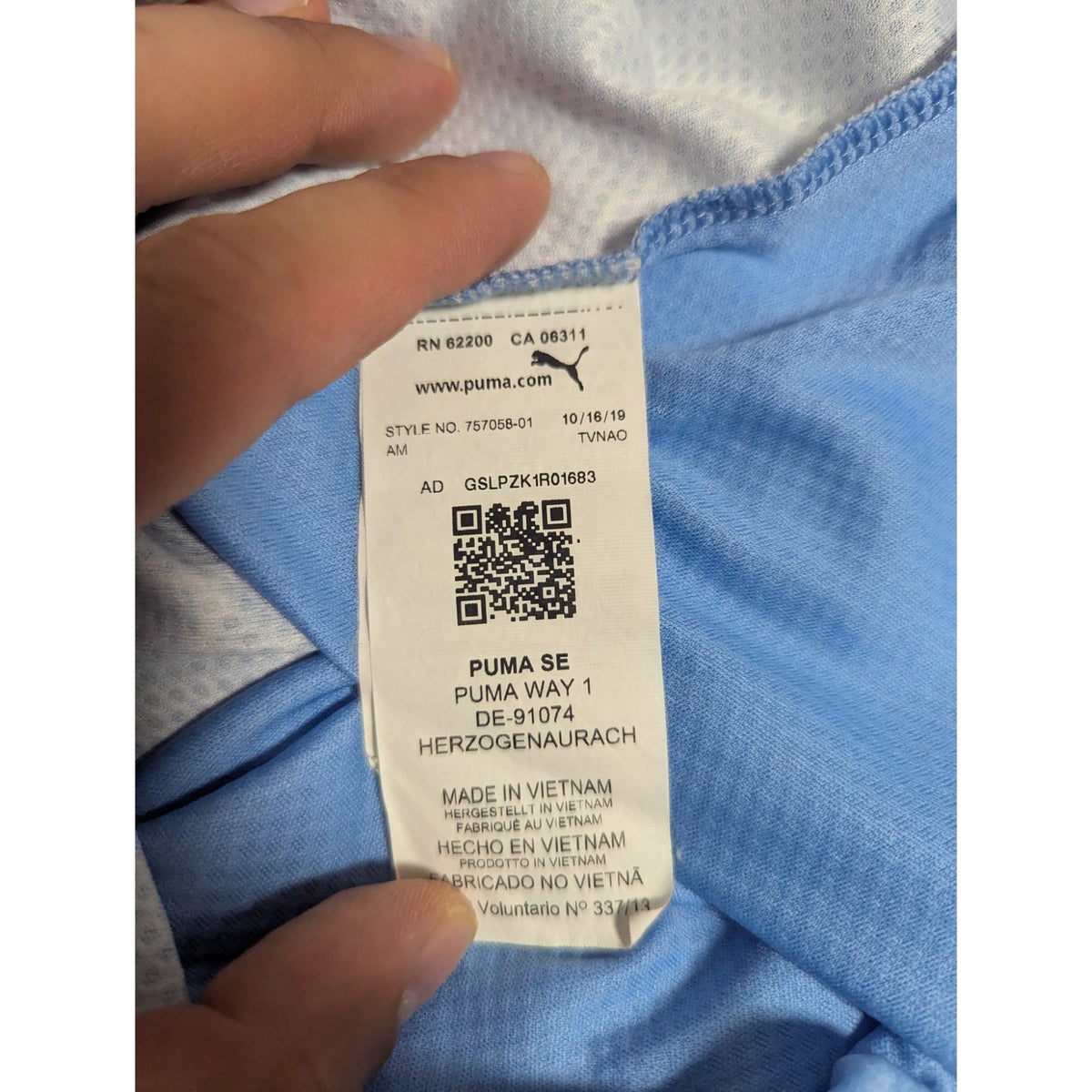 Manchester City 2020-21 Home Sergio Aguero Jersey Men’s Large Nike UCL Soccer Shirt