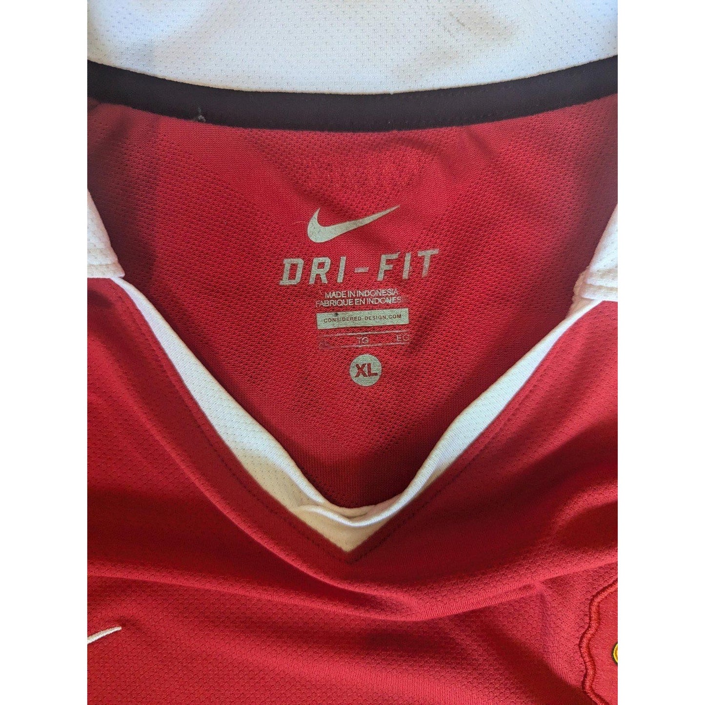 Manchester United 2010-11 Home Berbatov Jersey Men’s XL Iconic AON Era Nike Kit