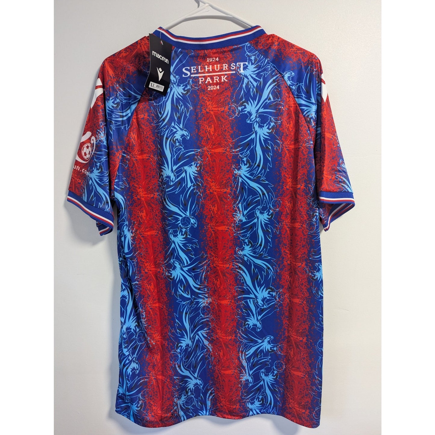 Crystal Palace 2024-25 Home Jersey XL Men NWT Authentic Macron Kit