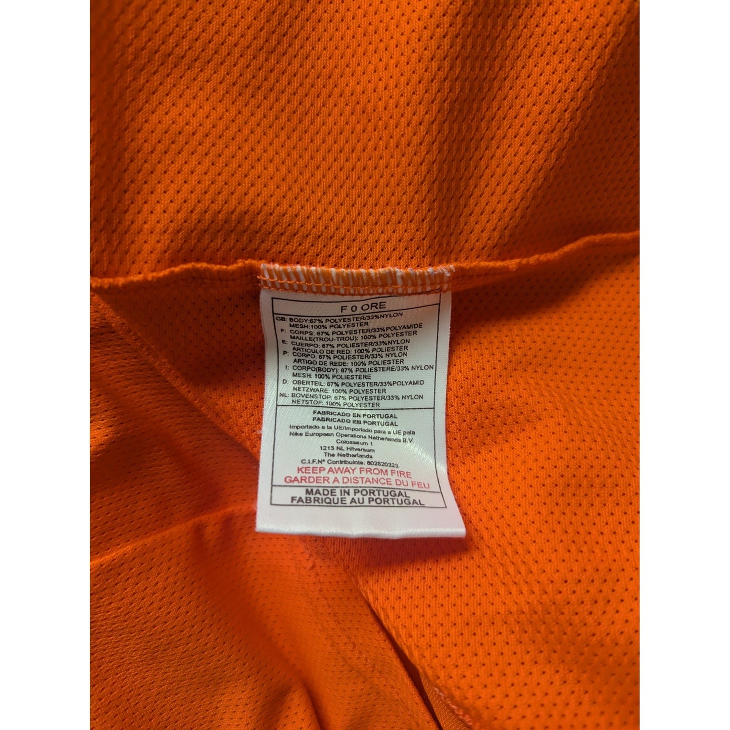 Netherlands 2000 Home Jersey Men's Medium Rare Vintage Authentic Nike Kit