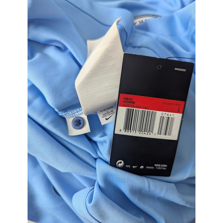 Copied - Manchester City 2018-19 Home Kun Aguero Jersey - Men's Large - Longsleeve - NWT