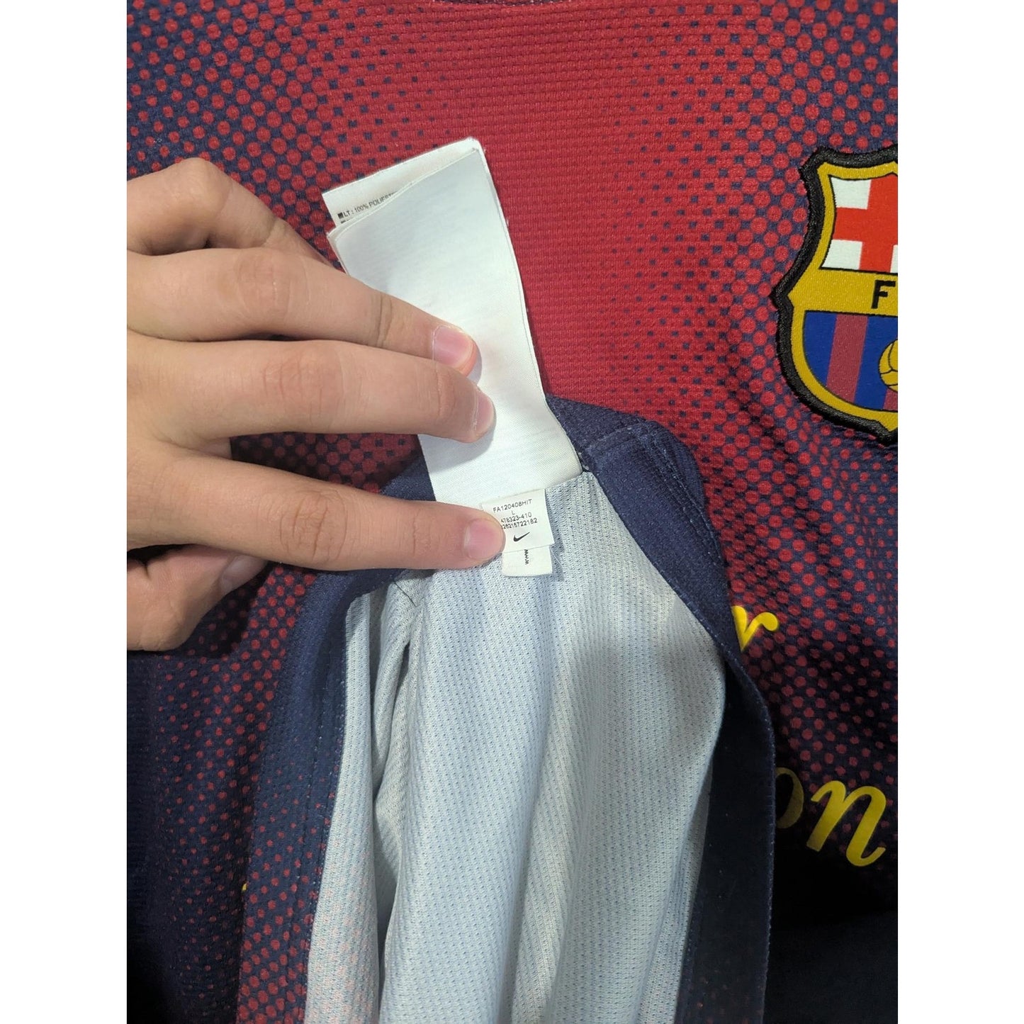 2012-13 FC Barcelona Puyol Jersey Men’s L – Rare Authentic Vintage Nike Kit
