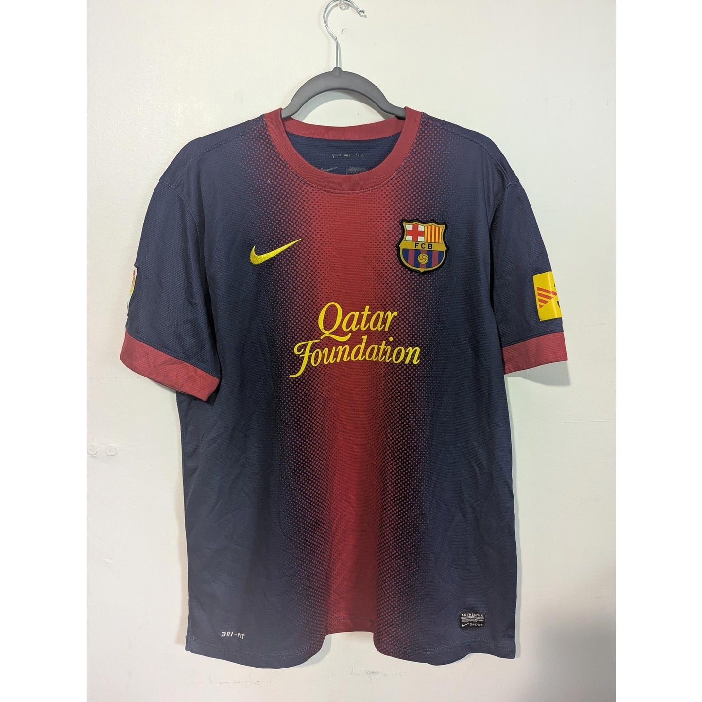 2012-13 FC Barcelona Puyol Jersey Men’s L – Rare Authentic Vintage Nike Kit