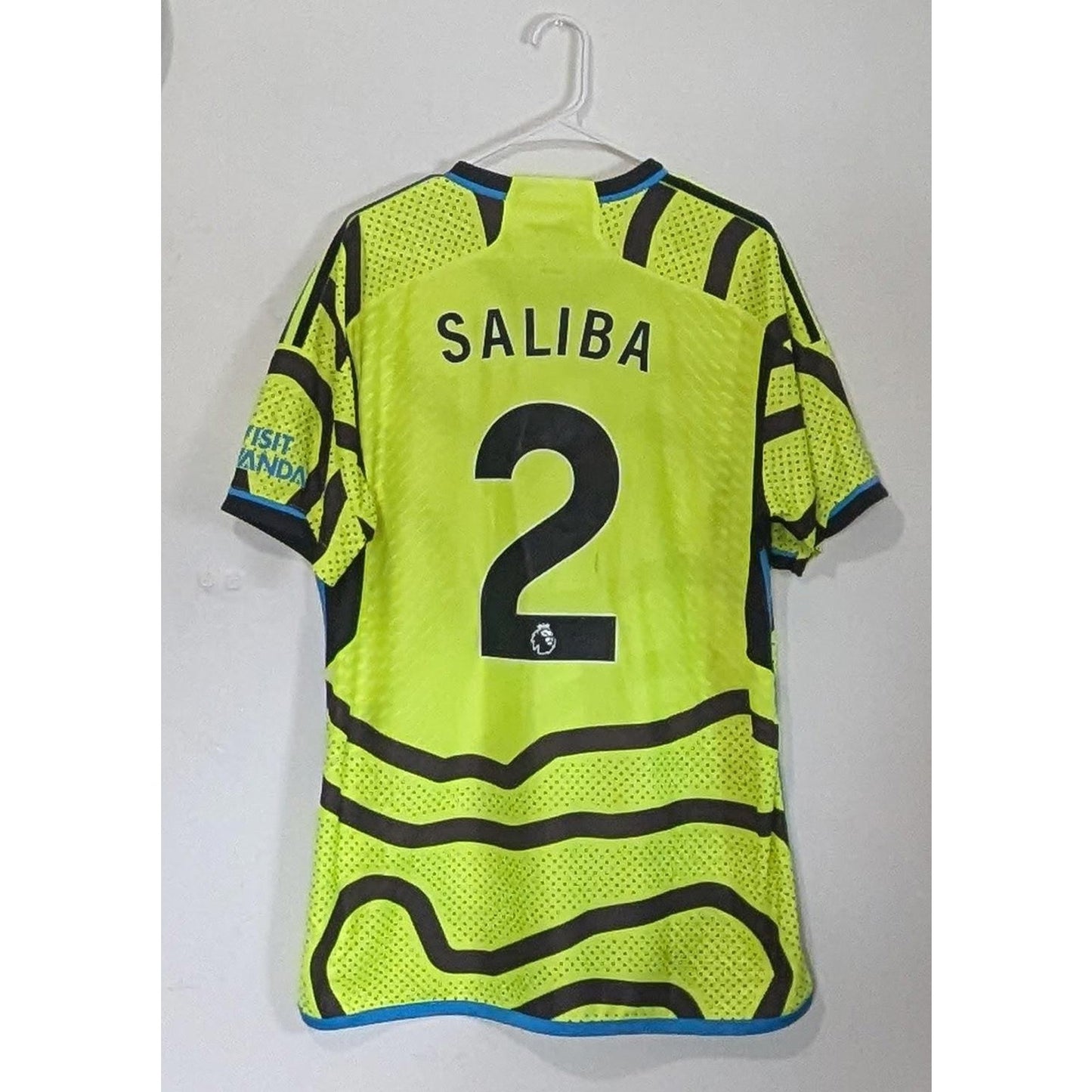 🔥 Arsenal 2023/24 Away Saliba Jersey – #2 Authentic Adidas Kit HT.RDY