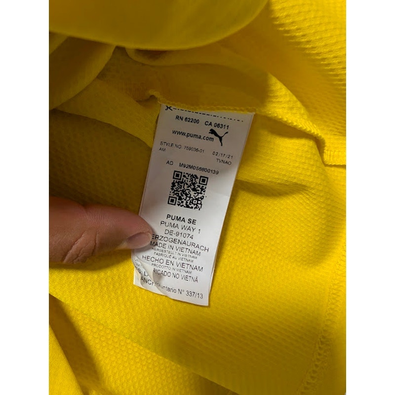 Borussia Dortmund 2021-22 Home Erling Haaland Jersey Men's XL Puma Bundesliga Fully Patched Rare
