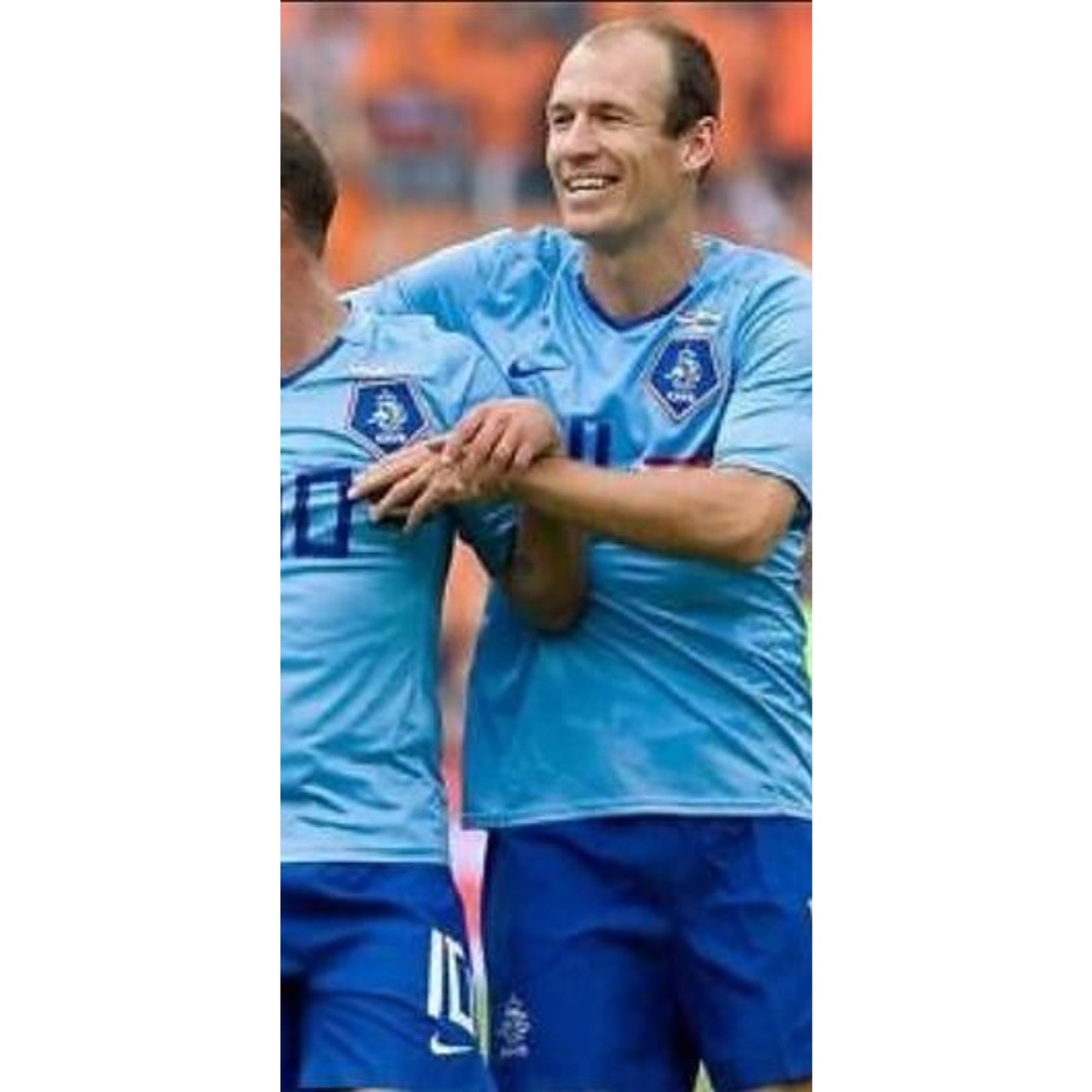 Netherlands 2008 Away Robben Jersey - Men's Large