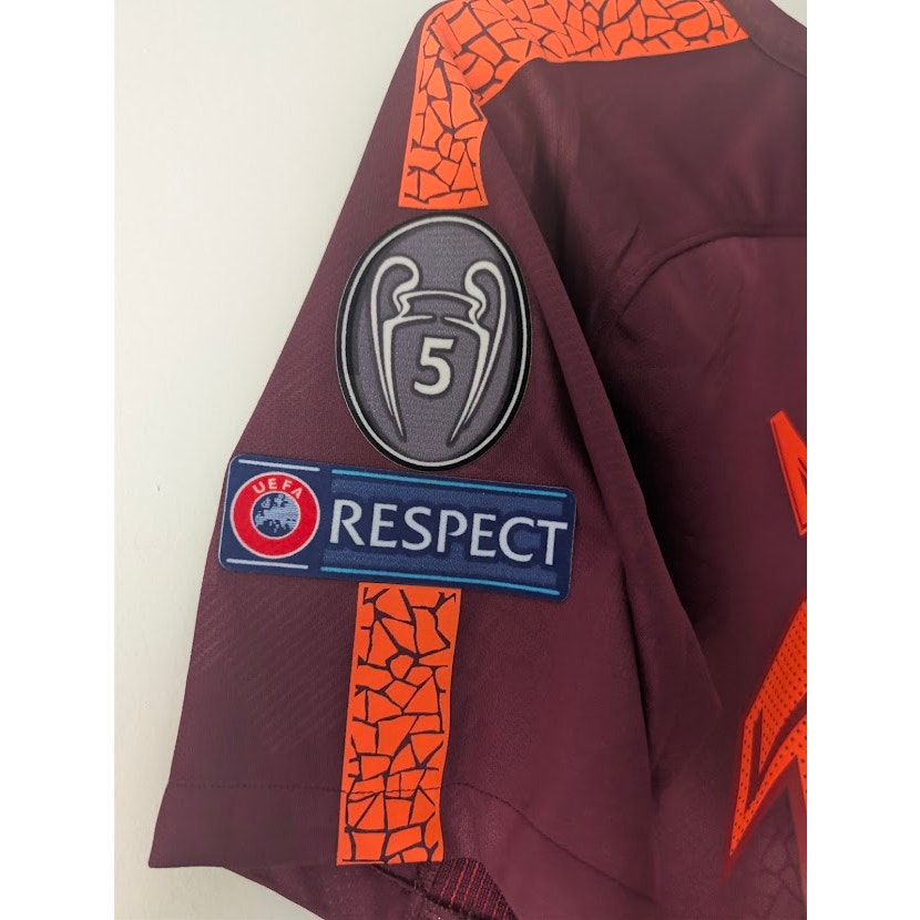 FC Barcelona 2017-18 Third Lionel Messi Jersey Men's Medium Nike UCL Fully Patched Rare