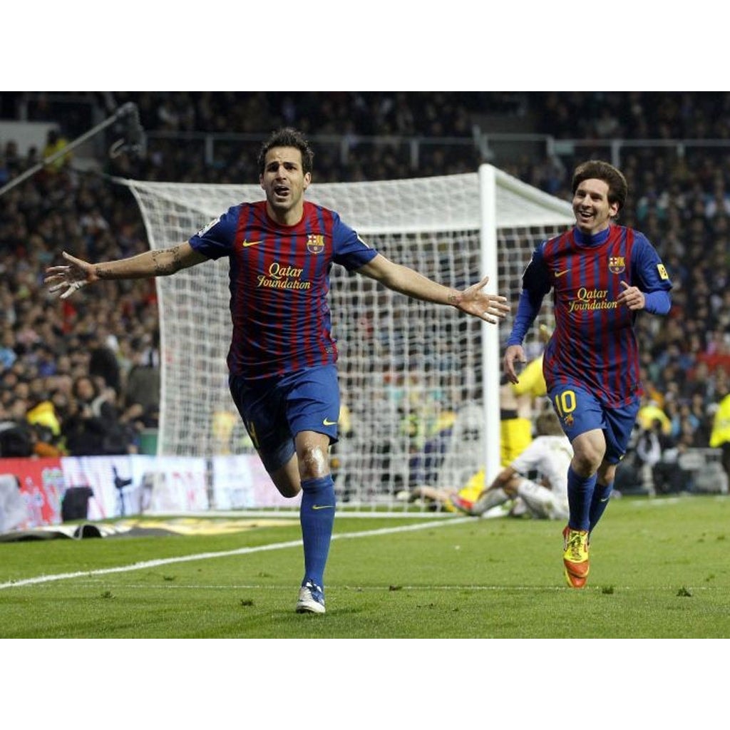 FC Barcelona 2011-12 Home Fabregas Jersey Men's Medium Authentic Nike Kit