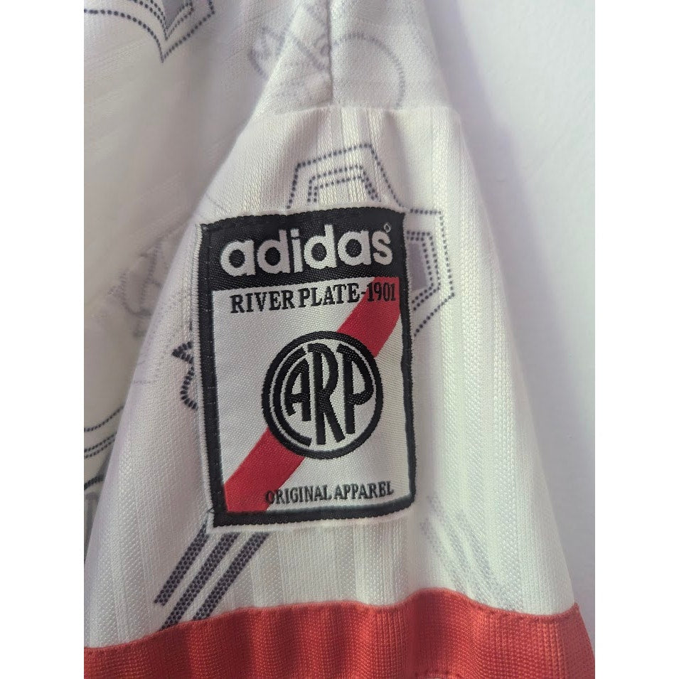 River Plate 1996-98 Home Jersey Size 2 #5 Matchday Edition Adidas Vintage Quilmes Shirt
