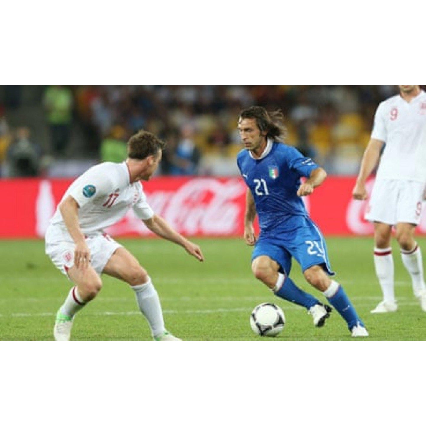 Italy 2012 Home Andrea Pirlo Jersey - Men's Large - Fully Patched