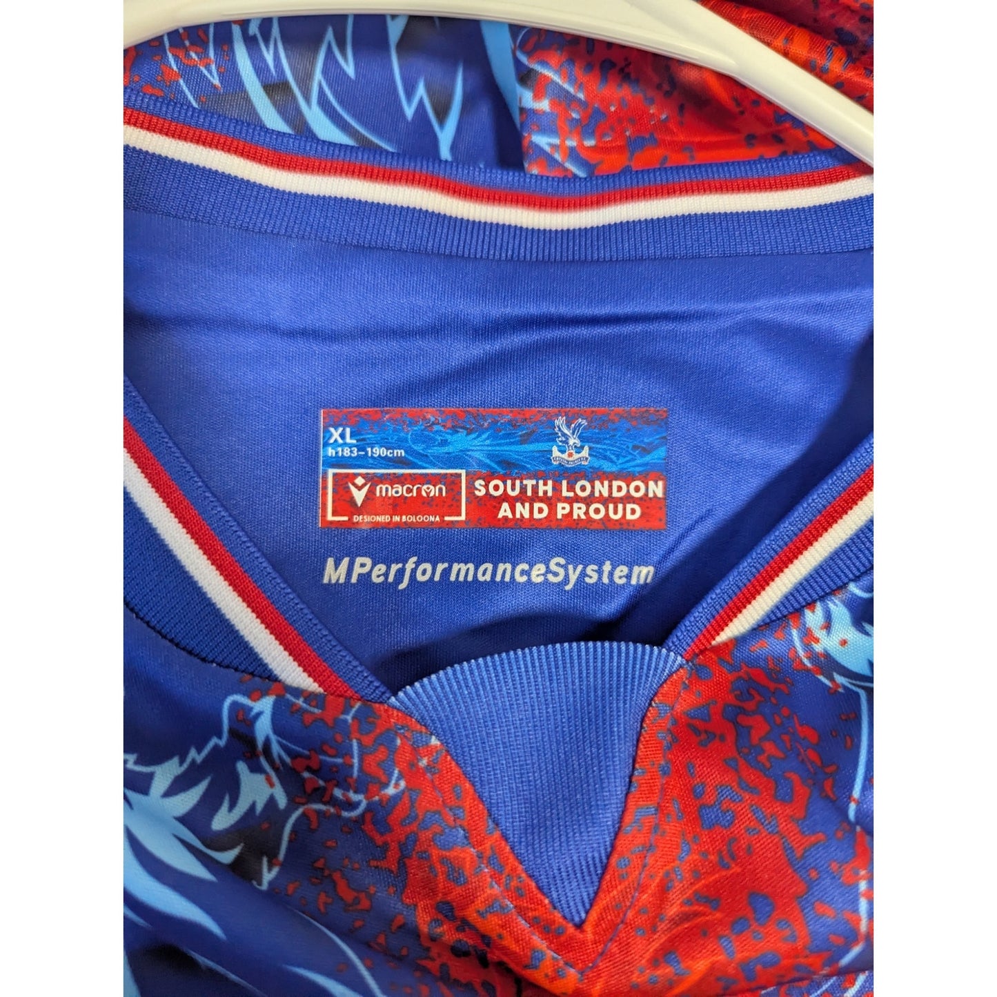 Crystal Palace 2024-25 Home Jersey XL Men NWT Authentic Macron Kit