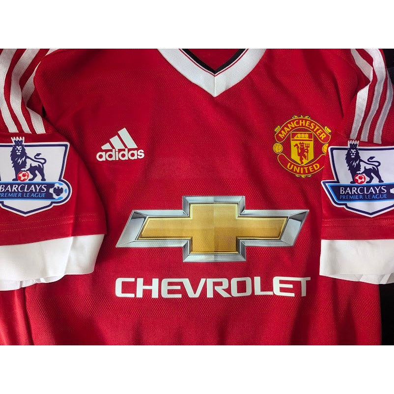 Manchester United 2015–16 Home Rooney Jersey – Men’s Large | Player Version EPL Patched Adidas Shirt