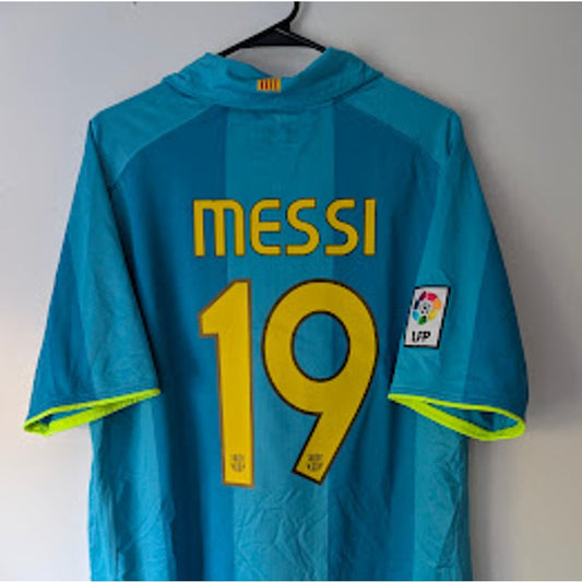 FC Barcelona 2007-08 Away Lionel Messi 19 Jersey Mens XXL Nike Vintage La Liga