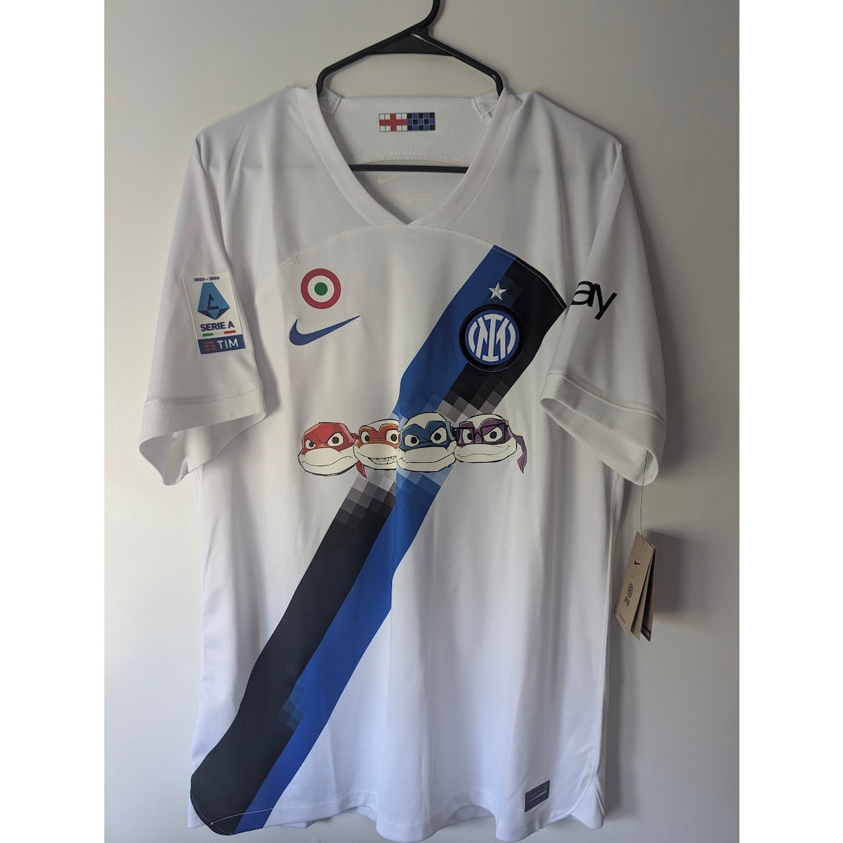 Inter Milan 2023-24 Away Lautaro Martinez Jersey Men’s Large NWT TMNT Serie A Soccer Shirt