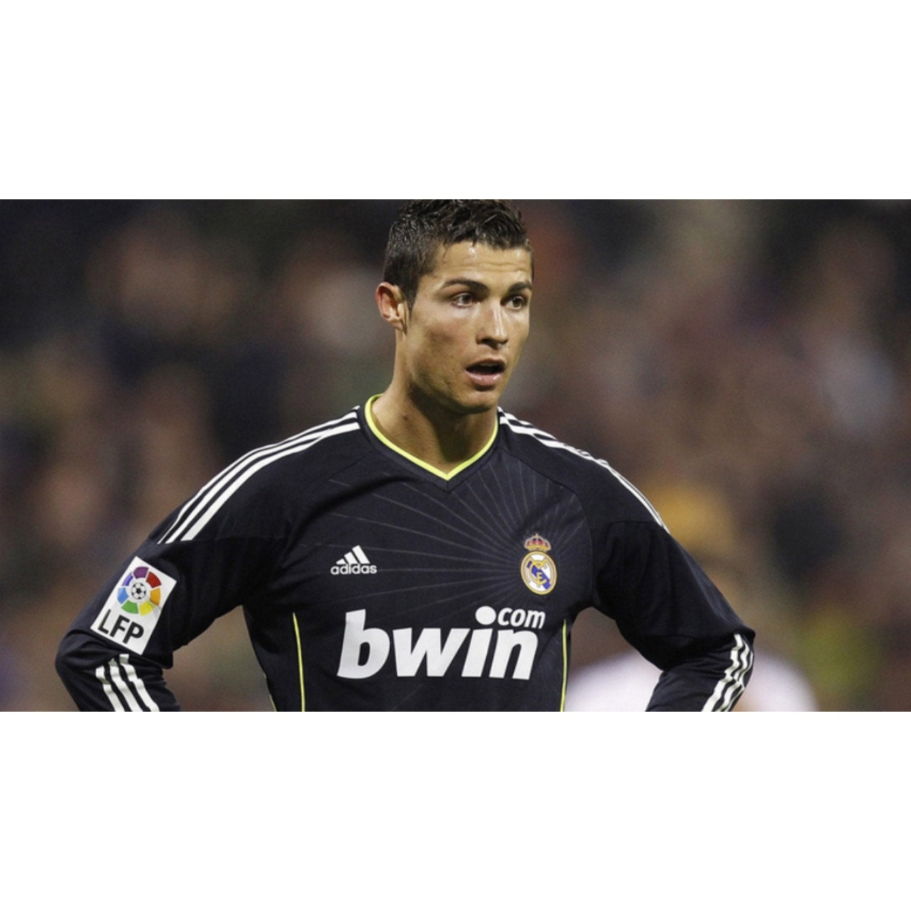 Real Madrid 2010-11 Away Cristiano Ronaldo Jersey Men’s Large Adidas UCL Fully Patched