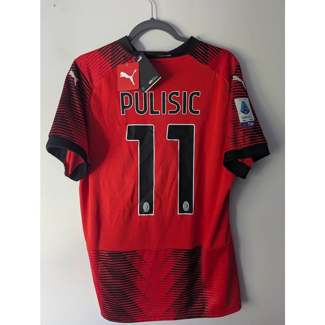 AC Milan 2023–24 Home Pulisic Jersey – Men’s XL | NWT Serie A Patched Puma Shirt