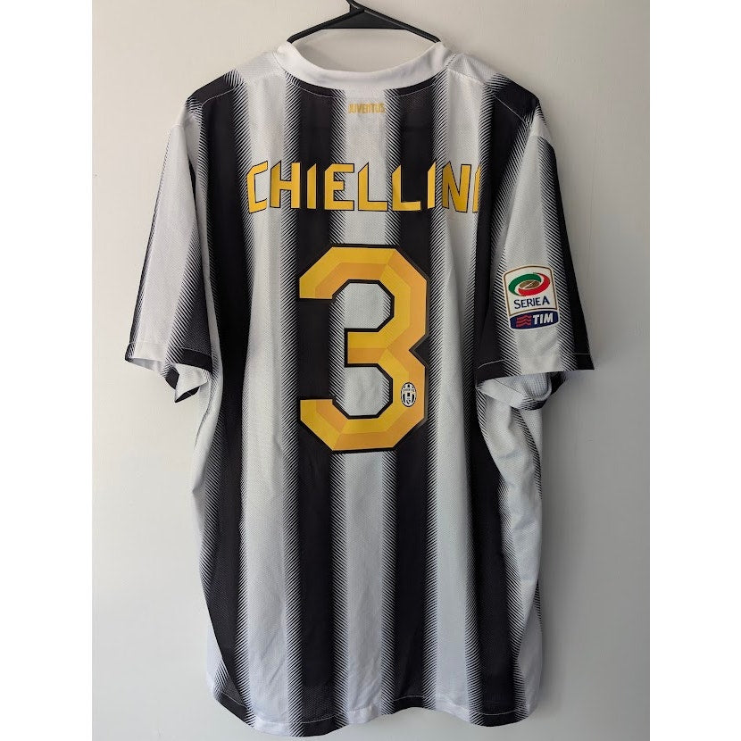 Juventus 2011-12 Home Giorgio Chiellini Jersey Men's XL Nike Serie A Patched