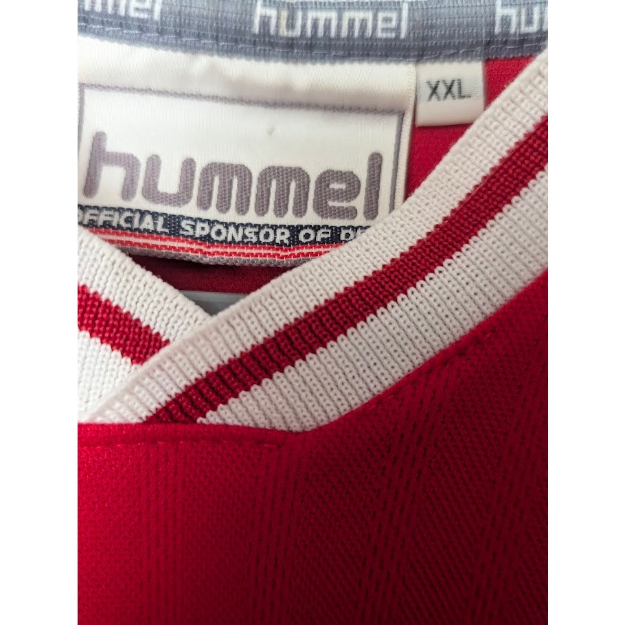 Denmark 1998 Home Jersey Mens XXL Authentic Vintage Hummel Kit