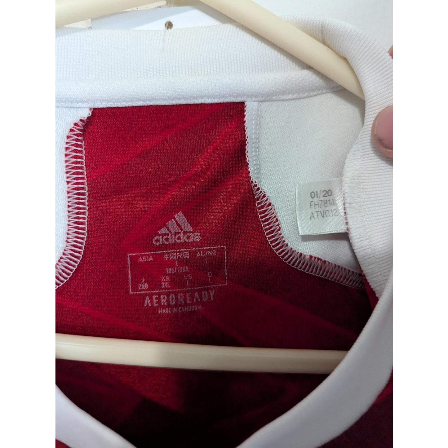 Arsenal 2020-21 Home Saka Jersey LS - Men's Large