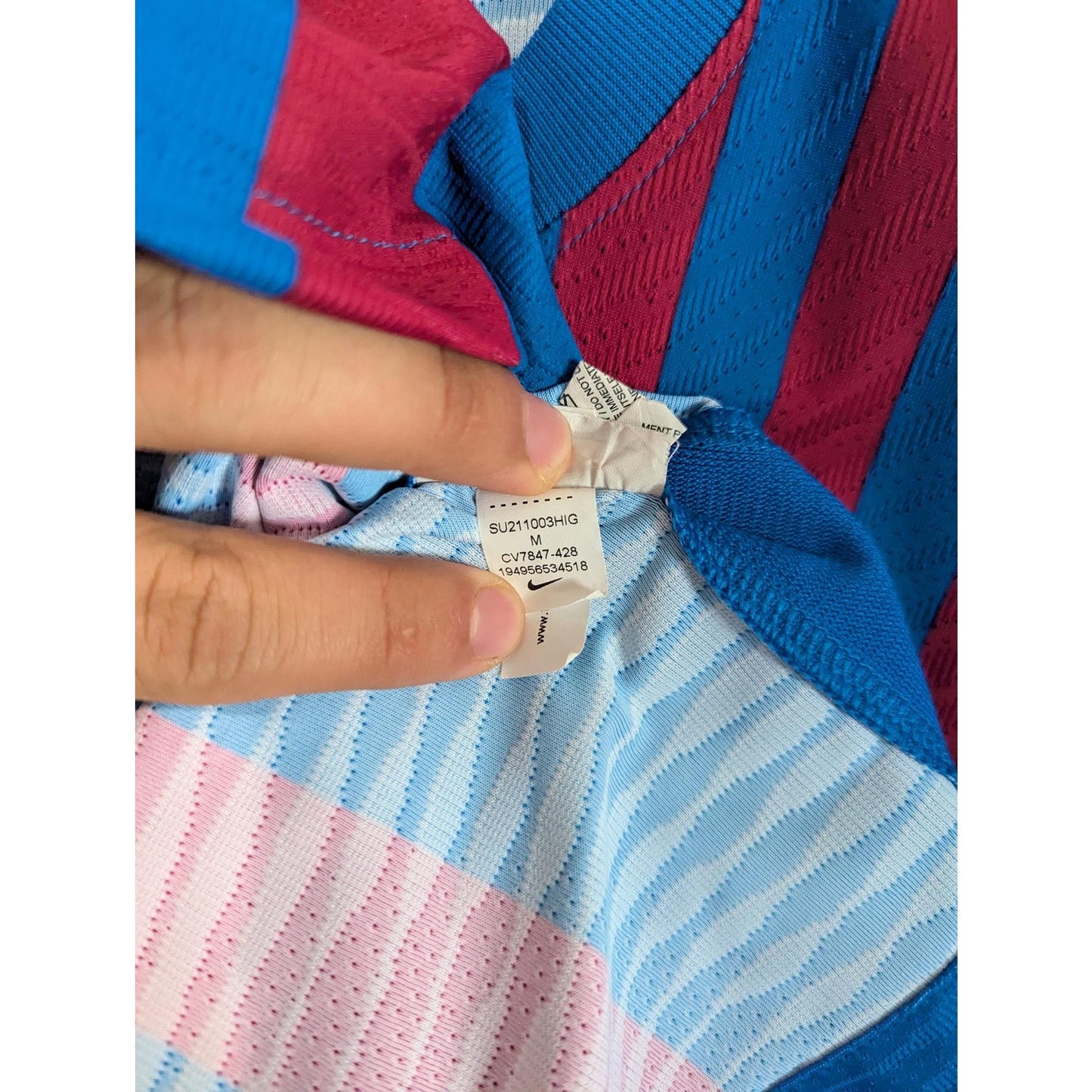 ⚡ FC Barcelona 2021-22 Home Gavi Jersey — Men’s Medium — Nike ADV Player Version