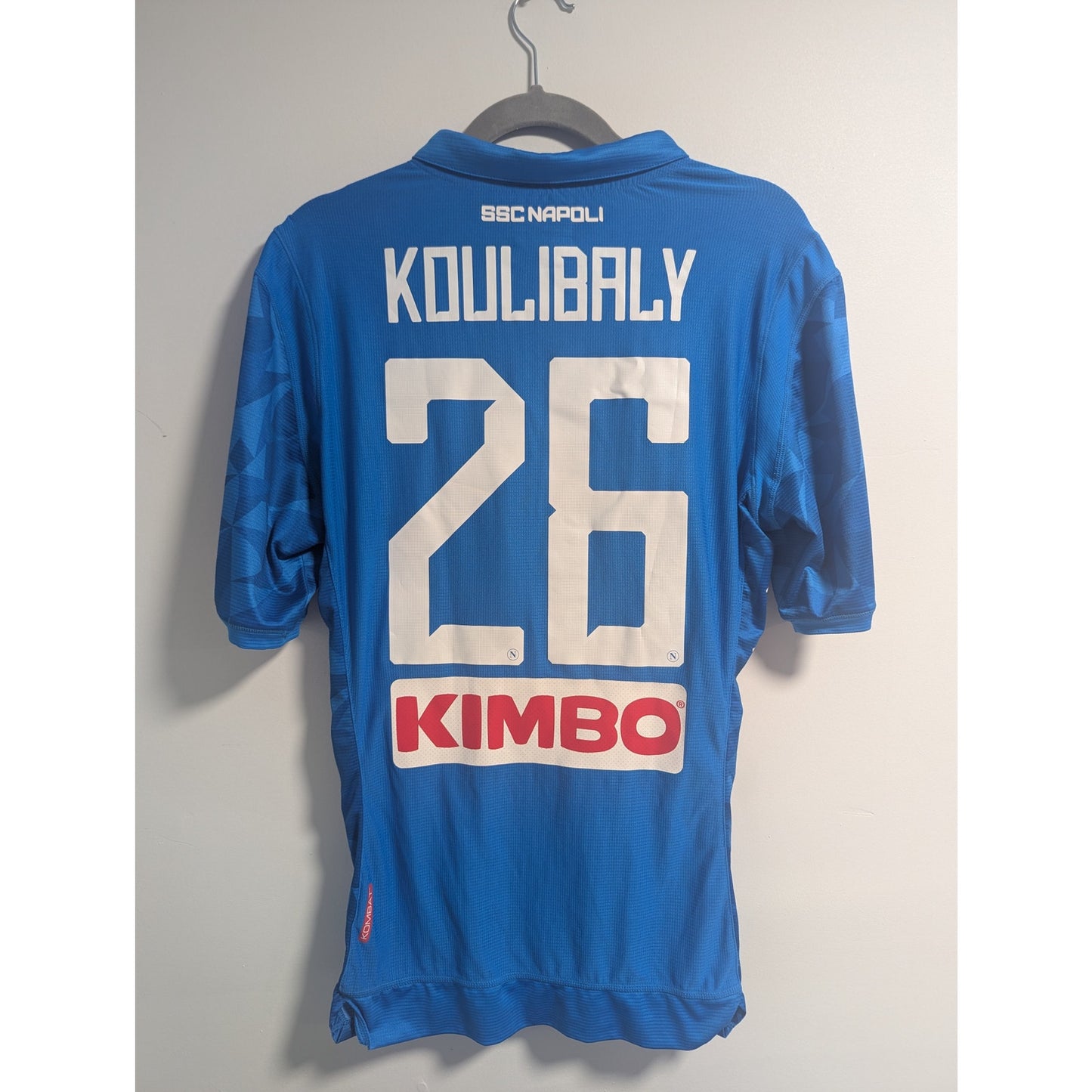 SSC Napoli 2018-19 Koulibaly Home Jersey Men’s XL Authentic Kappa Soccer Shirt