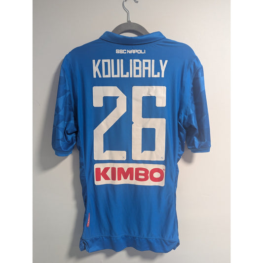 SSC Napoli 2018-19 Koulibaly Home Jersey Men’s XL Authentic Kappa Soccer Shirt