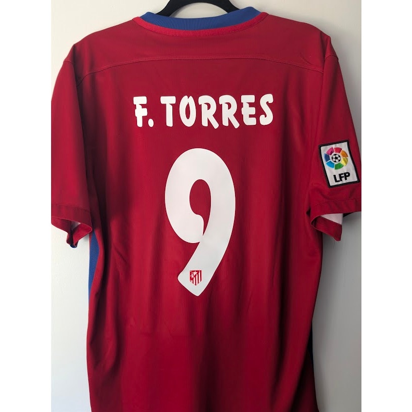 Atletico Madrid 2015-16 Home Fernando Torres Jersey Men’s Large Nike Soccer Shirt