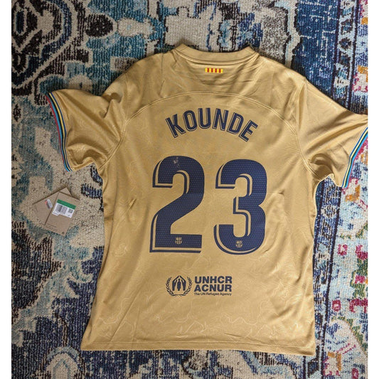 FC Barcelona 2022-23 Away Jules Kounde Jersey - Men XL - NWT
