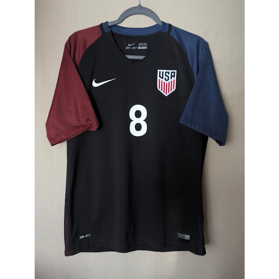 USA 2016 Away Clint Dempsey #8 Jersey Mens Large Nike