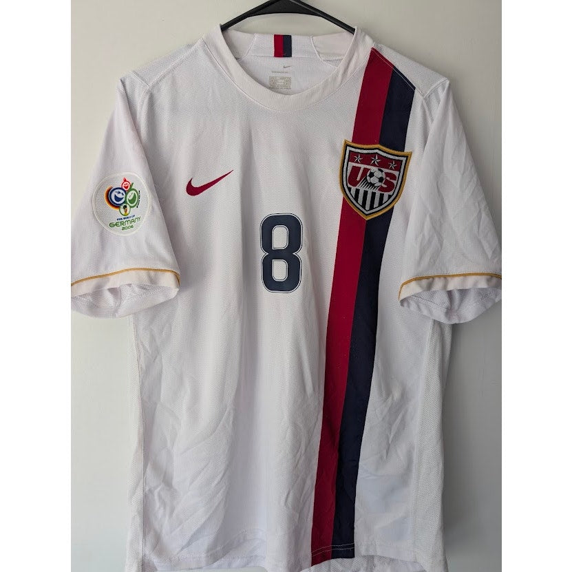 USA 2006 Home Clint Dempsey Jersey Men's Medium Nike World Cup Fully Patched